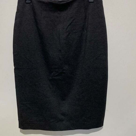 Tahari Women's Dark Gray Solid Stretch Blend Pencil Skirt Size Medium - Picture 1 of 10